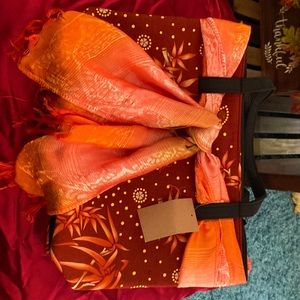 Fall design tote bag